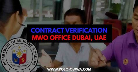 Individual Contract Verification MWO Dubai, UAE.